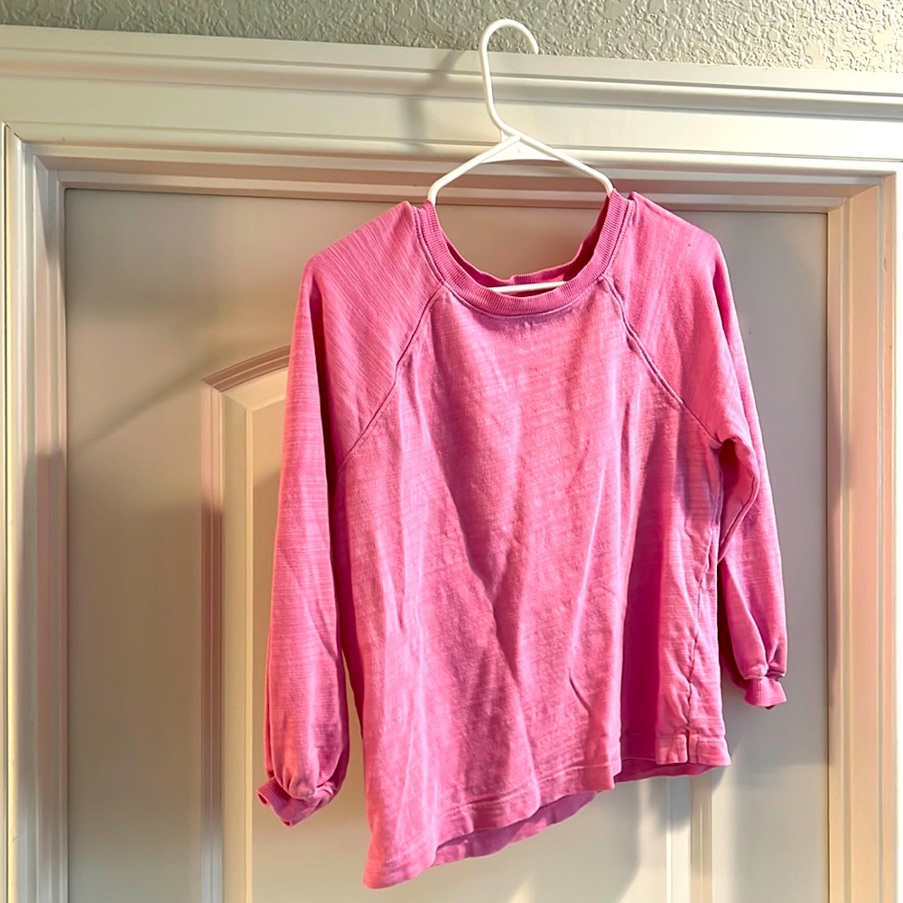 Pink sweatshirt!